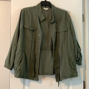 Ladies army green jacket 1x